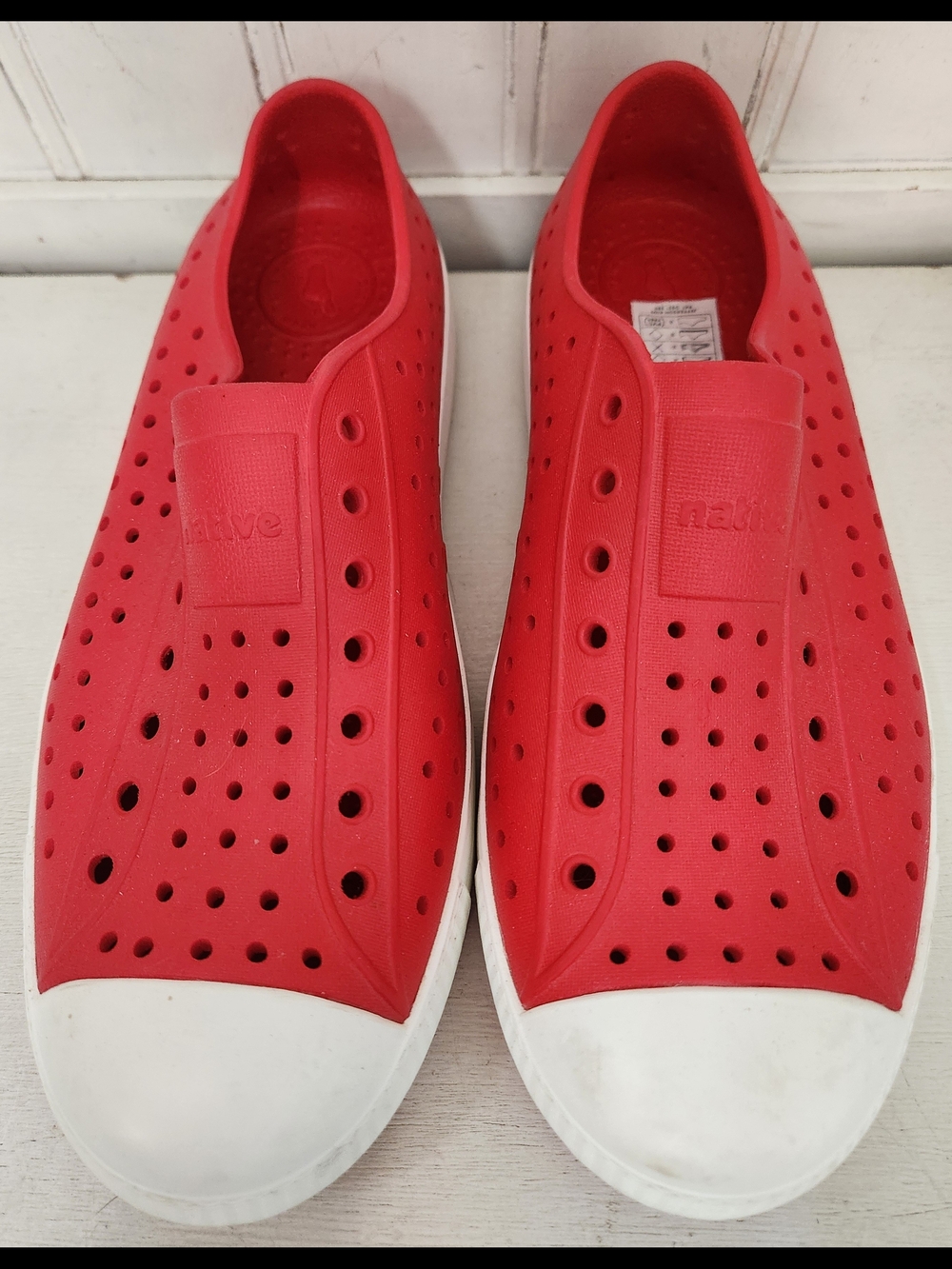 Native Junior 6 Red Slip-On Shoes